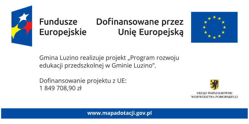 Projekt Gminy Luzino: Edukacja przedszkolna