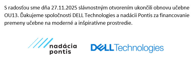 Slávnostné otvorenie obnovenej učebne OU13 - Obrázok 1