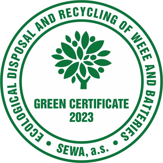 Zelený certifikát pre našu školu za zber elektroodpadu - Obrázok 1