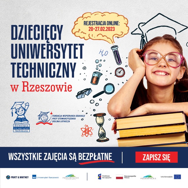 Dziecięcy Uniwersytet Techniczny w Rzeszowie - bezpłatne zajęcia dla dzieci. - Obrazek 1