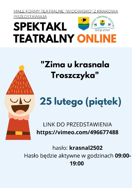 Spektakl teatralny online "Zima u krasnala Troszczyka" - Obrazek 1