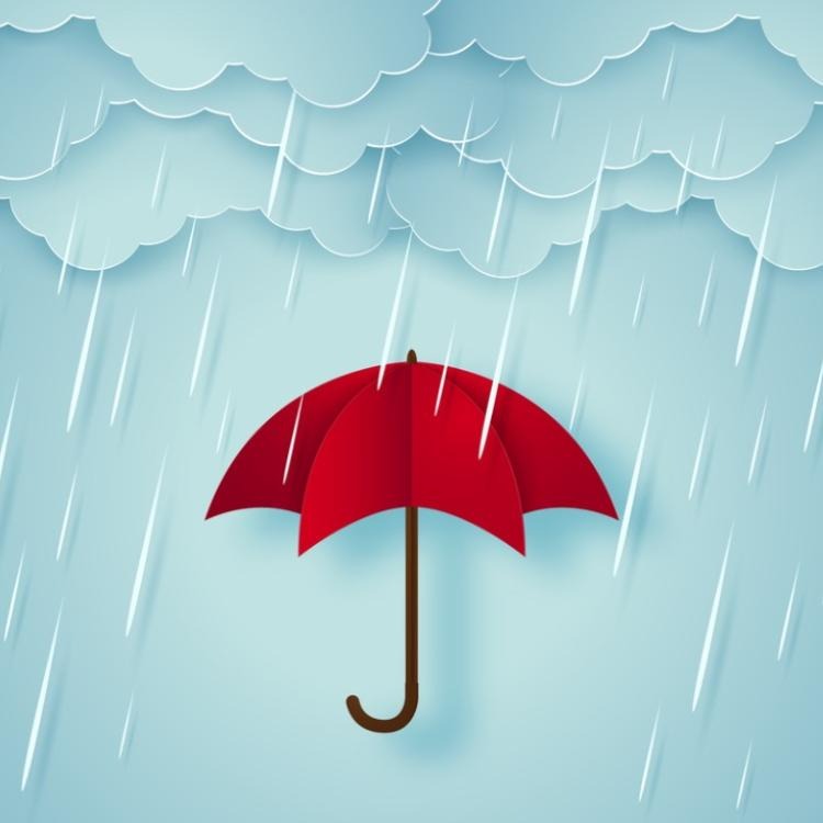 parasol chroniący przed deszczem