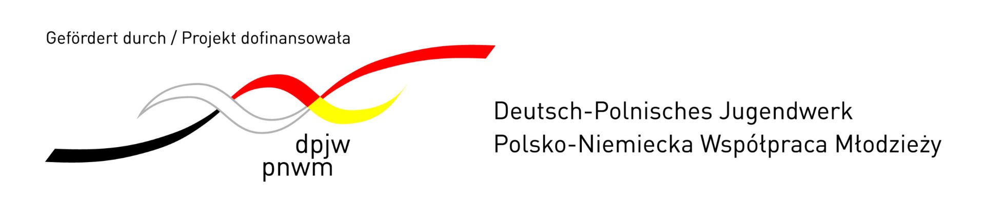 Logo projektu w kolorystyce flagi Niemiec. 
