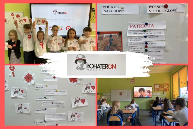 zajęcia realizowane w ramach ogólnopolskiej kampanii o tematyce historycznej #BohaterOn