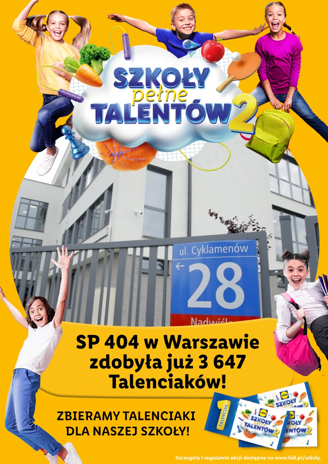 Zbieramy Talenciaki dla Szkoły Podstawowej nr 404 w Warszawie - Obrazek 1