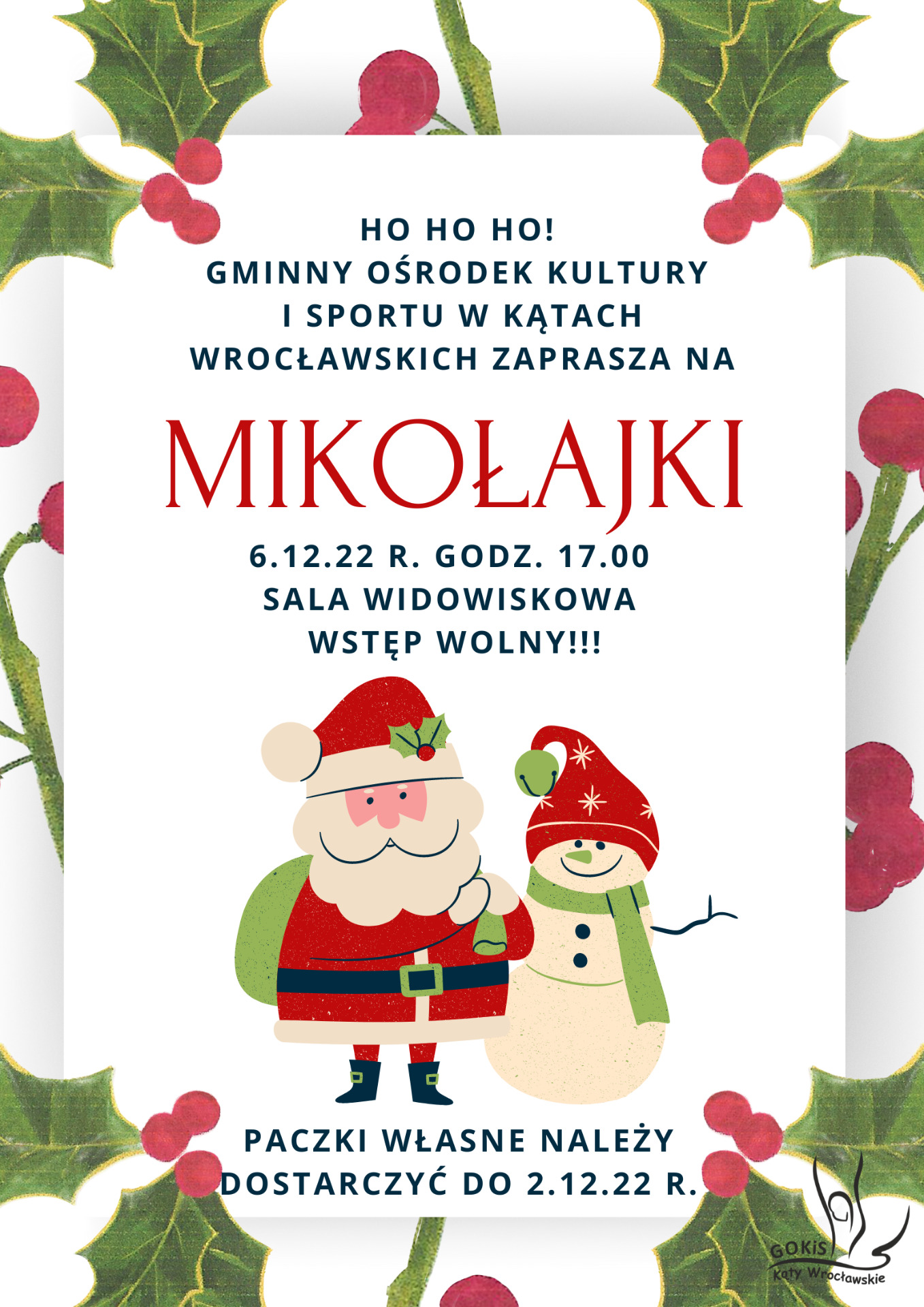 Mikołajki w GOKiS Kąty Wrocławskie - Obrazek 1