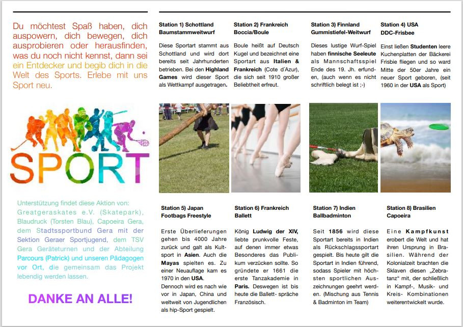 Sport aus aller Welt - ein besonderes Projekt der Europawoche am Mittwoch - Bild 1