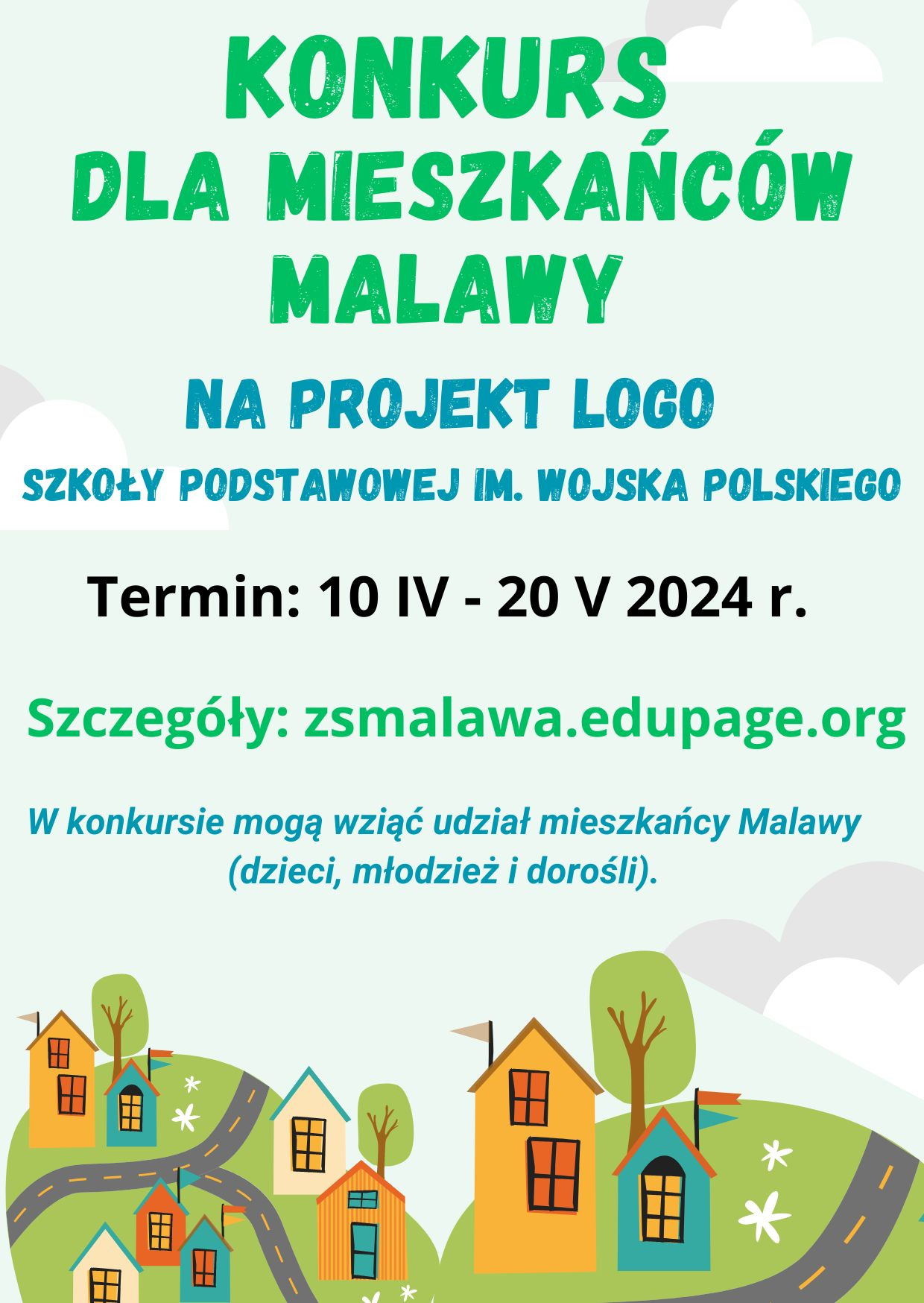Konkurs rodzinny na projekt logo Szkoły Podstawowej im. Wojska Polskiego w Malawie - Obrazek 1