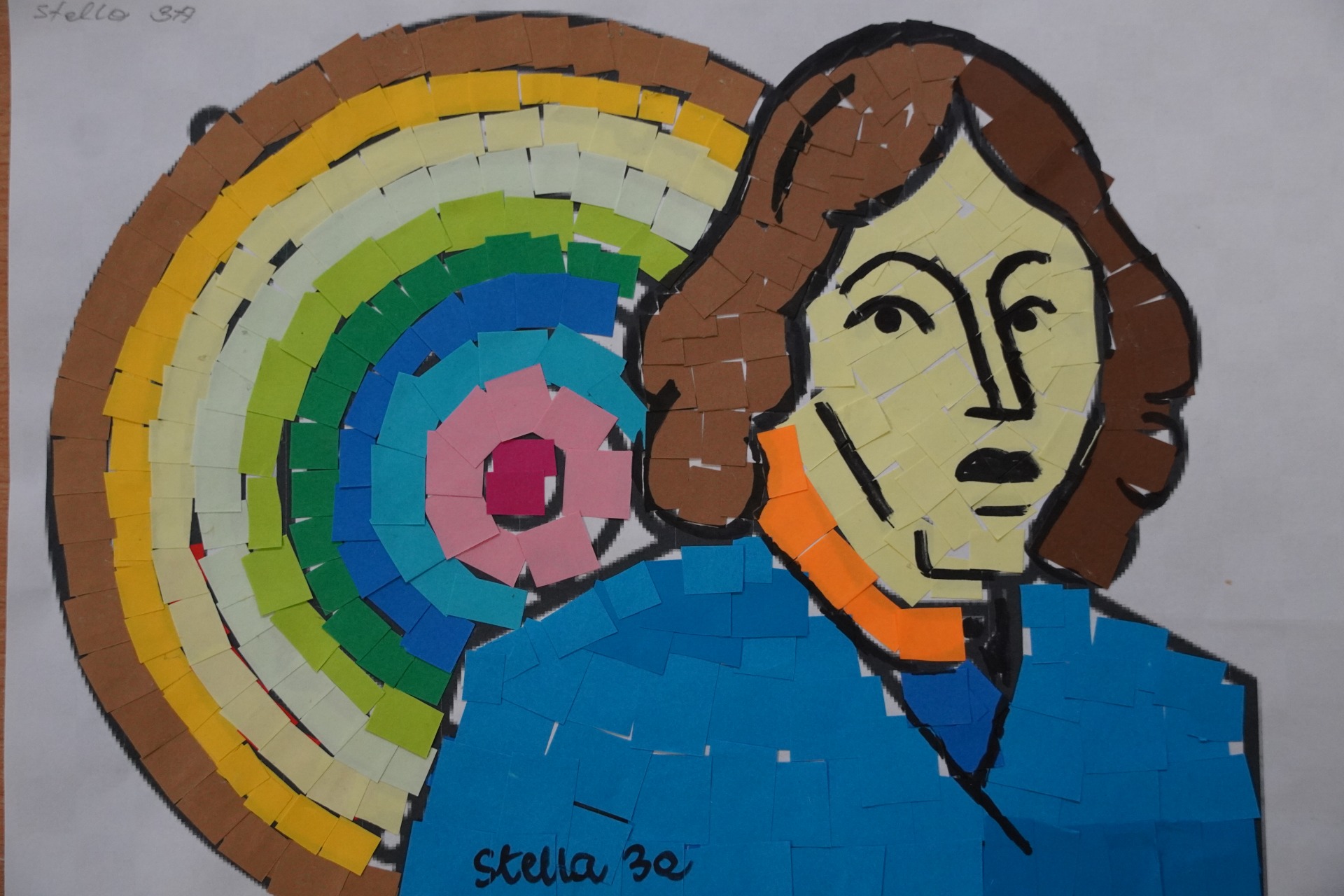Portret Mikołaja Kopernika - wyklejanka, zajęcia plastyczne, klasy I-III😍 - Obrazek 3