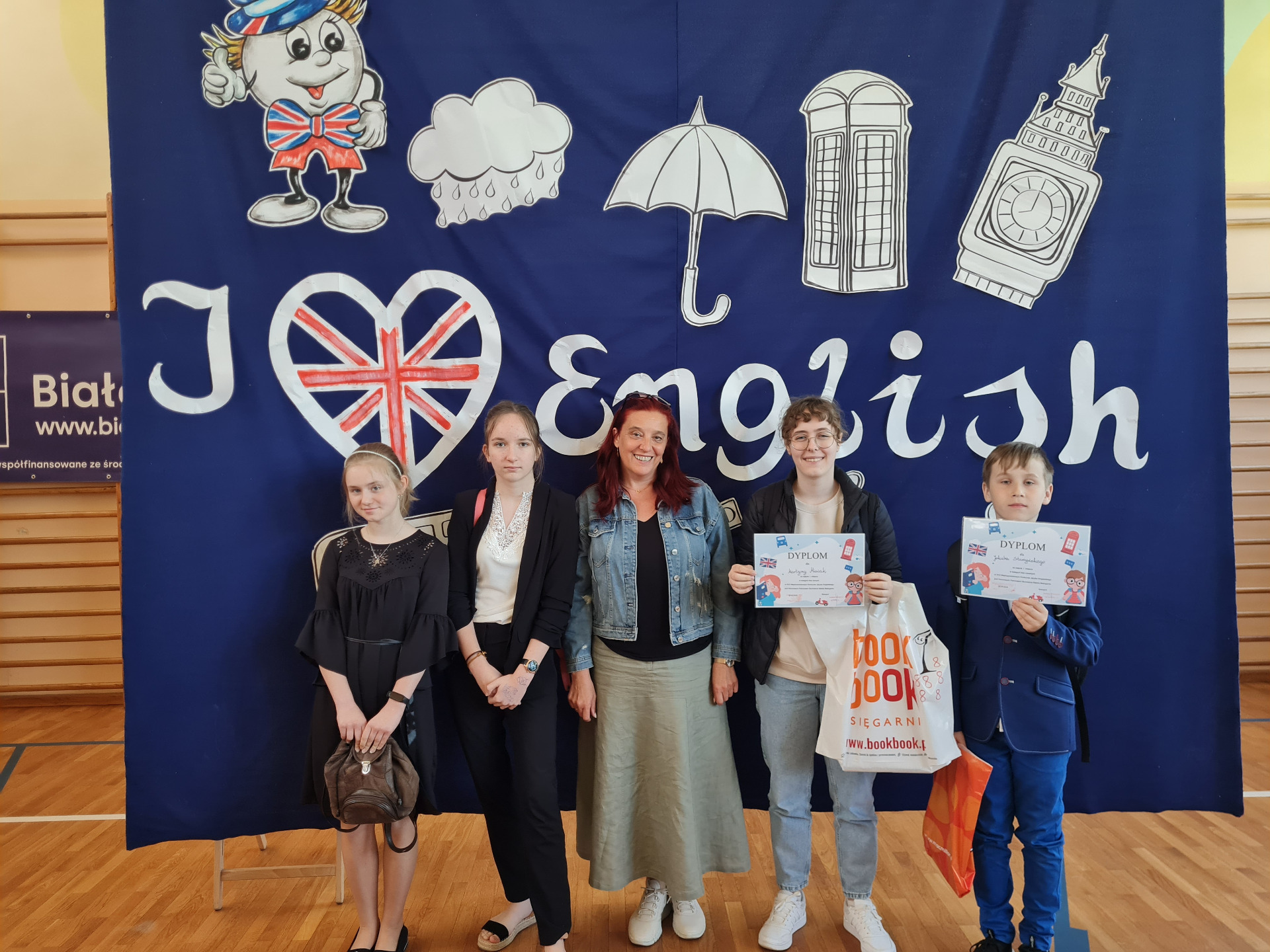 Uczniowie SP Tychowo na Miedzypowiatowym Konkursie Języka Angielskiego w Białogardzie 