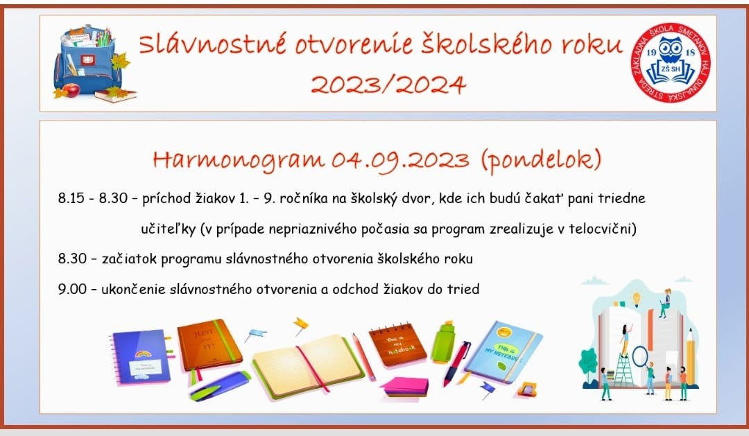 Slávnostné otvorenie školského roku 2023/2024 - Obrázok 1