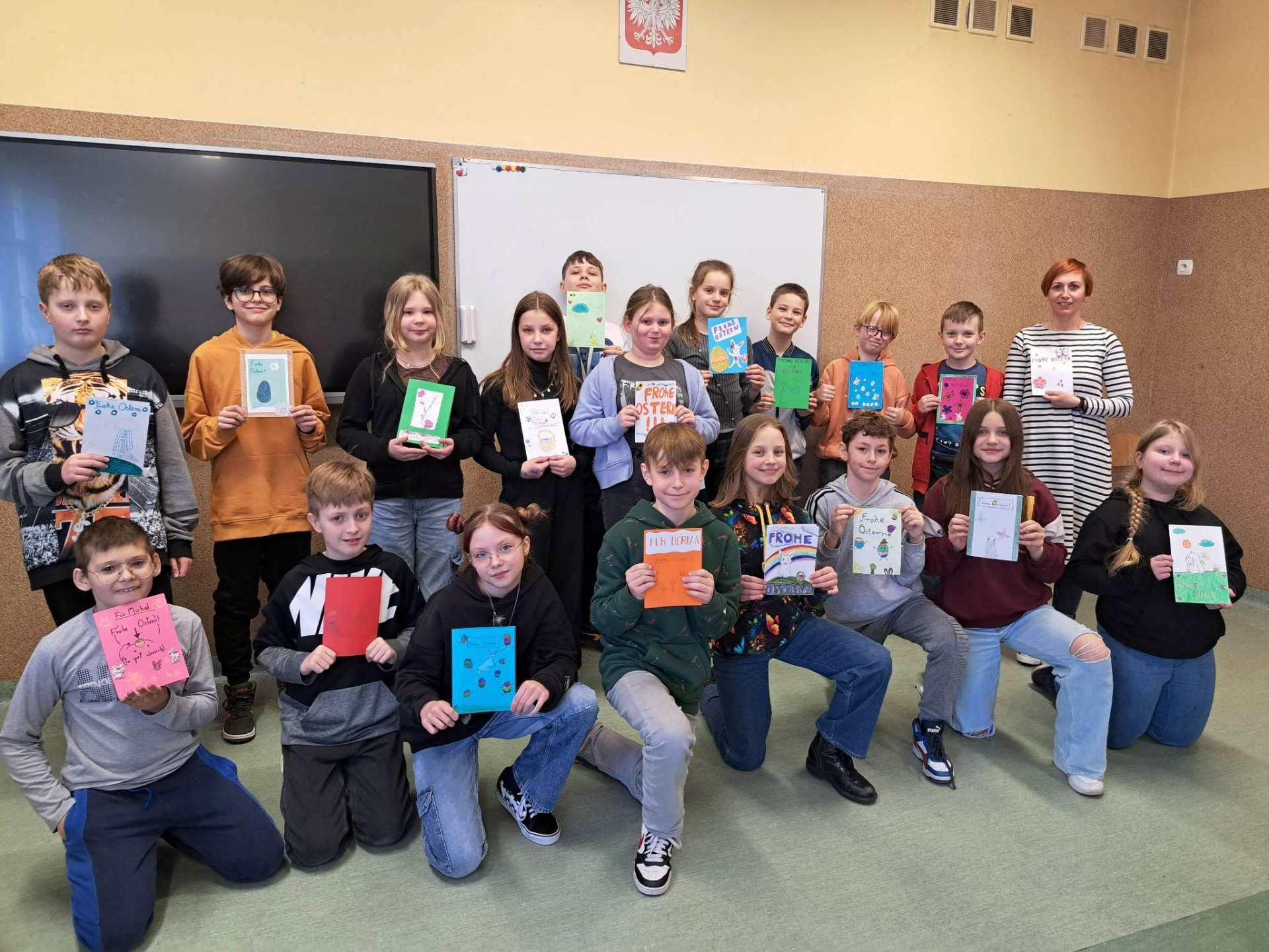Międzyszkolna wymiana kartek wielkanocnych w ramach programu "Hallo Deutsch"